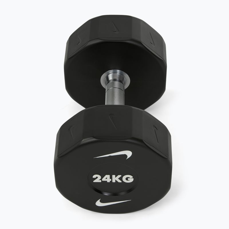 Chrómová činka Nike Strength Pro Urethane Dumbbell 24 kg black/white 2
