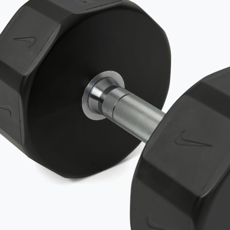 Chrómová činka Nike Strength Pro Urethane Dumbbell 24 kg black/white 4