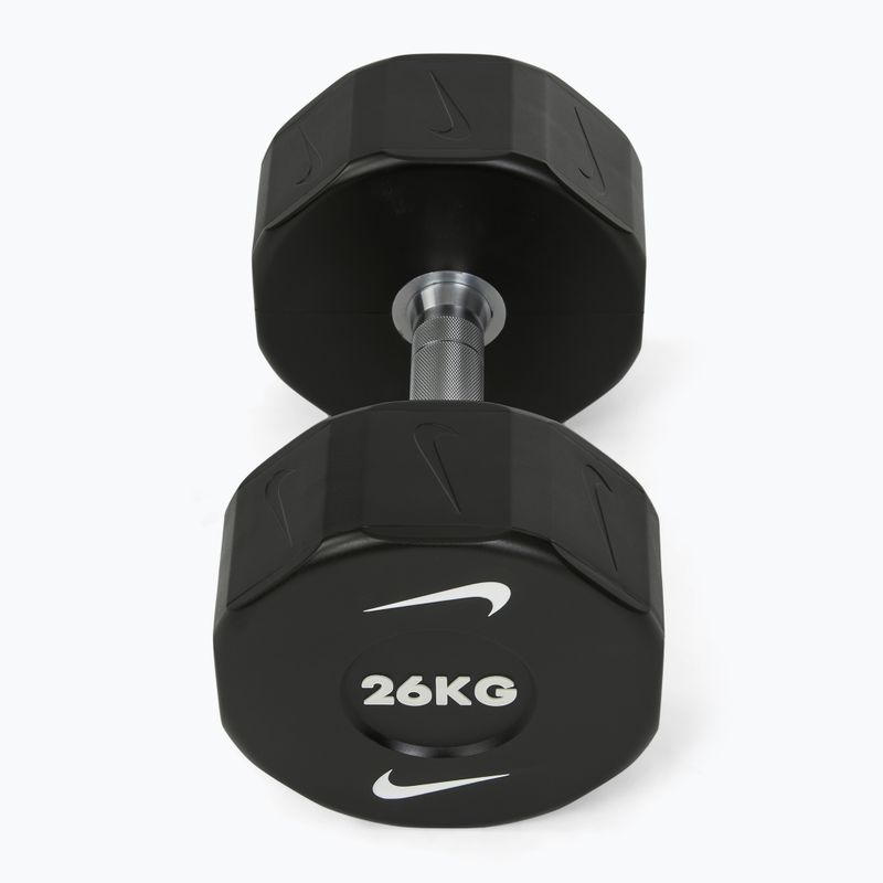 Chrómová činka Nike Strength Pro Urethane Dumbbell 26 kg black/white 2
