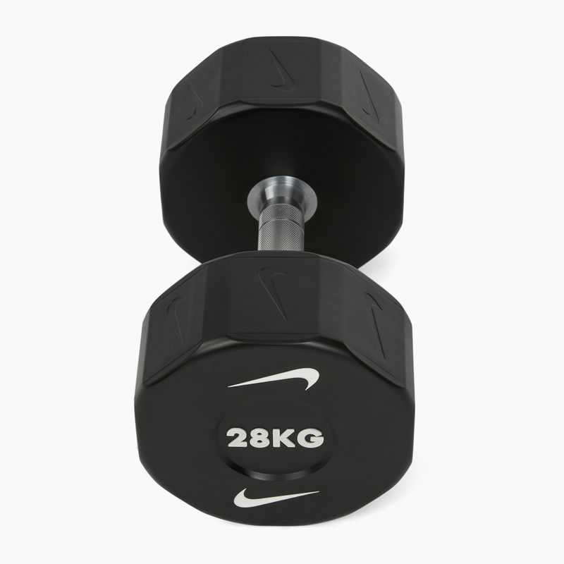 Chrómová činka Nike Strength Pro Urethane Dumbbell 28 kg black/white 2