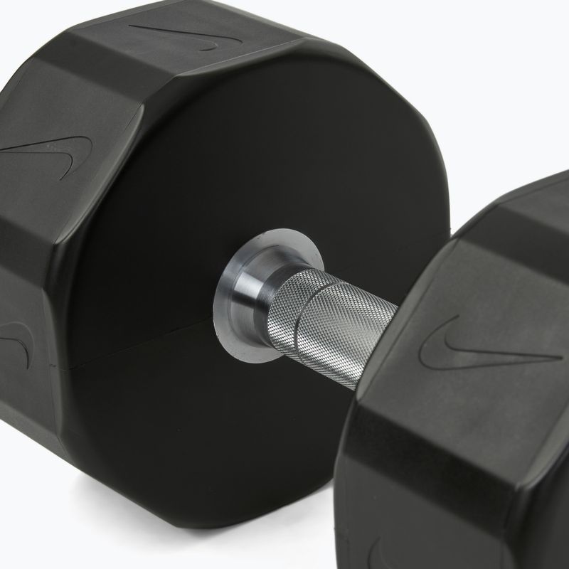Chrómová činka Nike Strength Pro Urethane Dumbbell 28 kg black/white 4