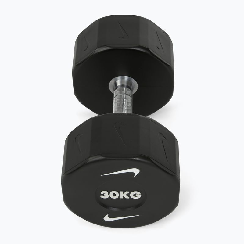 Chrómová činka Nike Strength Pro Urethane Dumbbell 30 kg black/white 2