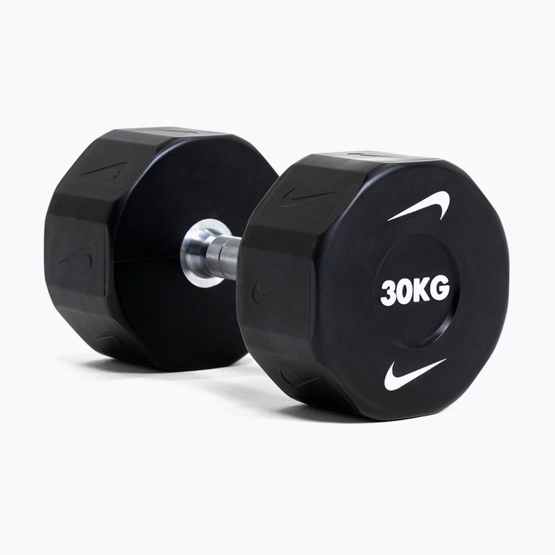 Chrómová činka Nike Strength Pro Urethane Dumbbell 30 kg black/white 6