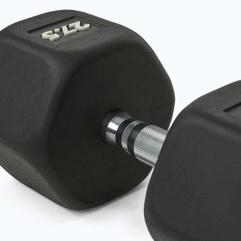 Pogumovaná činka Nike Strength Hex Dumbbell 27,5 kg black/white 4