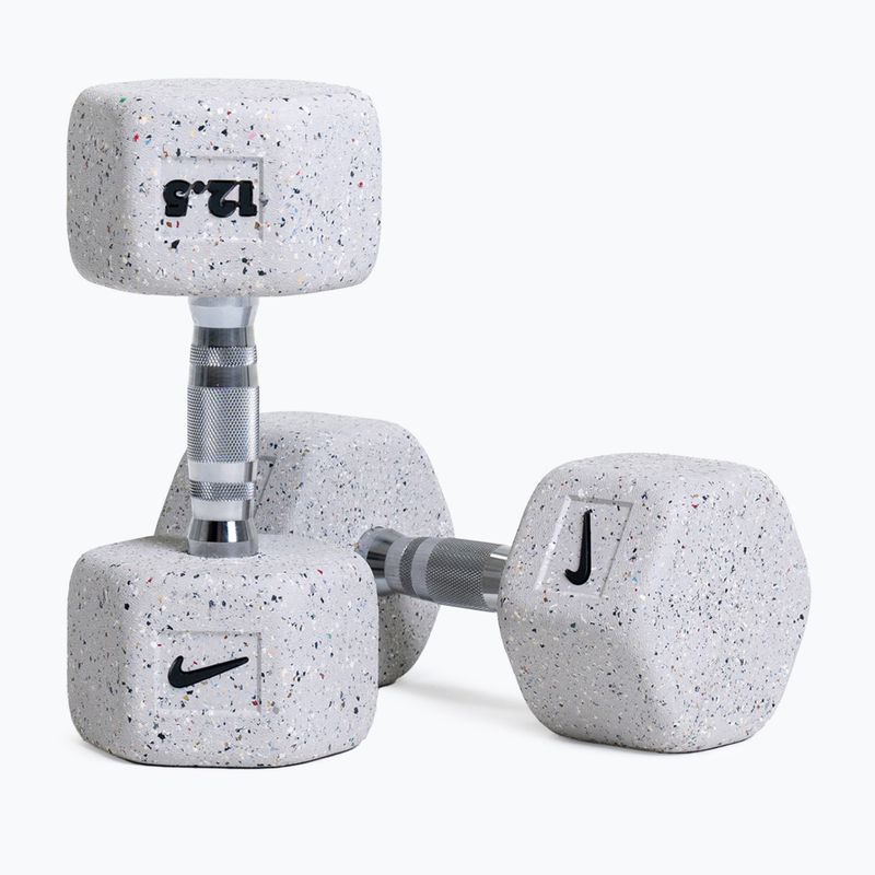 Pogumovaná činka Nike Strength Grind Hex Dumbbell 12,5 kg wolf grey 5