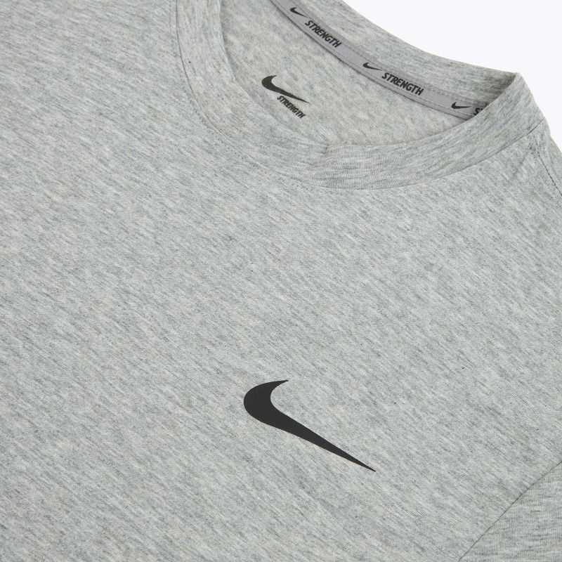 Pánske tréningové tričko Nike Strength S&C Dri-Fit heather grey/black 3