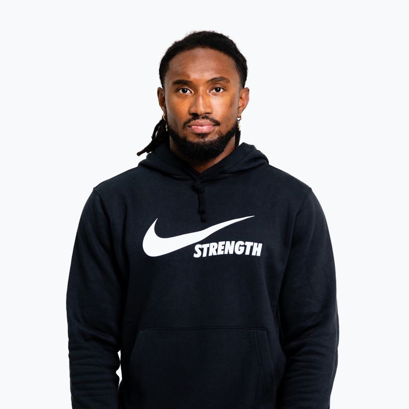 Pánska mikina Nike Strength Hoodie black/white 4