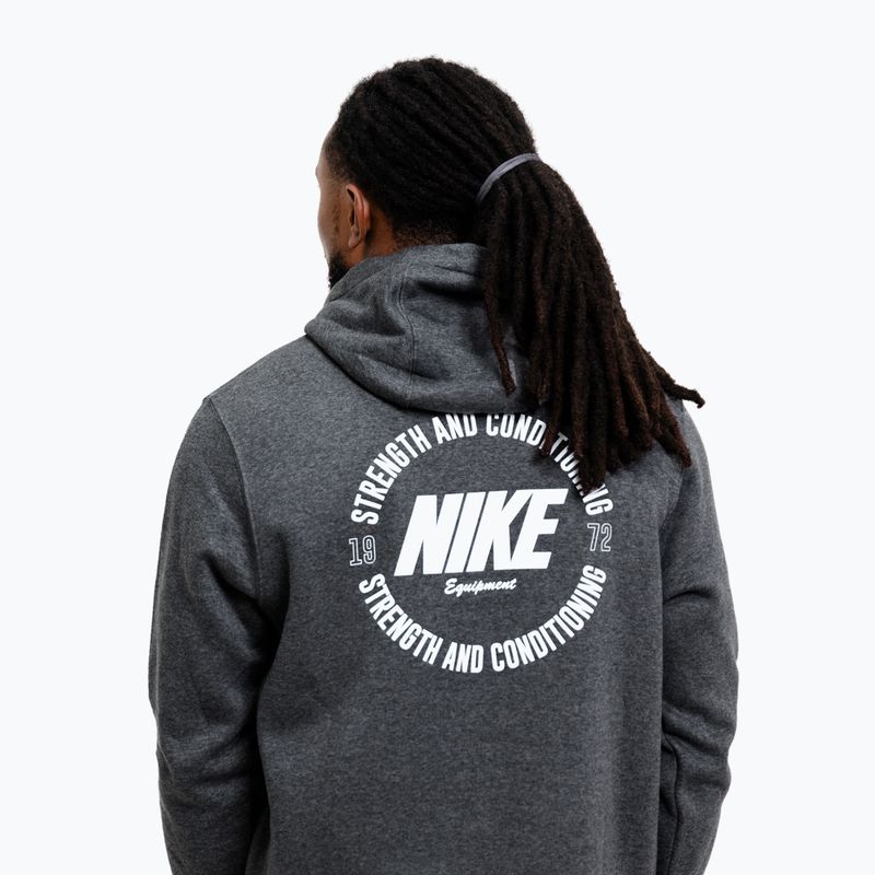 Pánska mikina Nike Strength S&C Hoodie charcoal/white 5