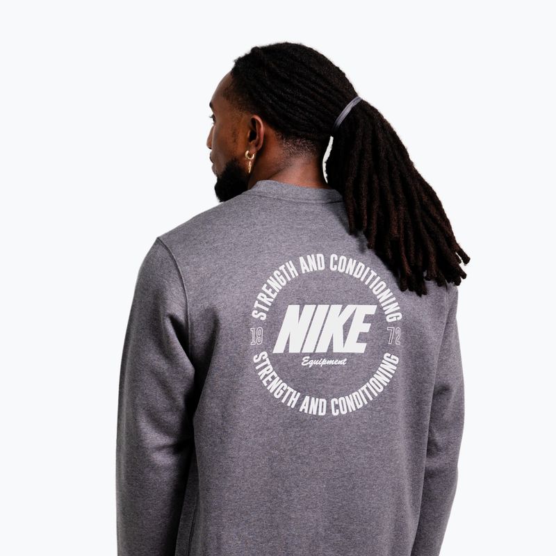 Pánska mikina Nike Strength S&C Crewneck charcoal/white 3