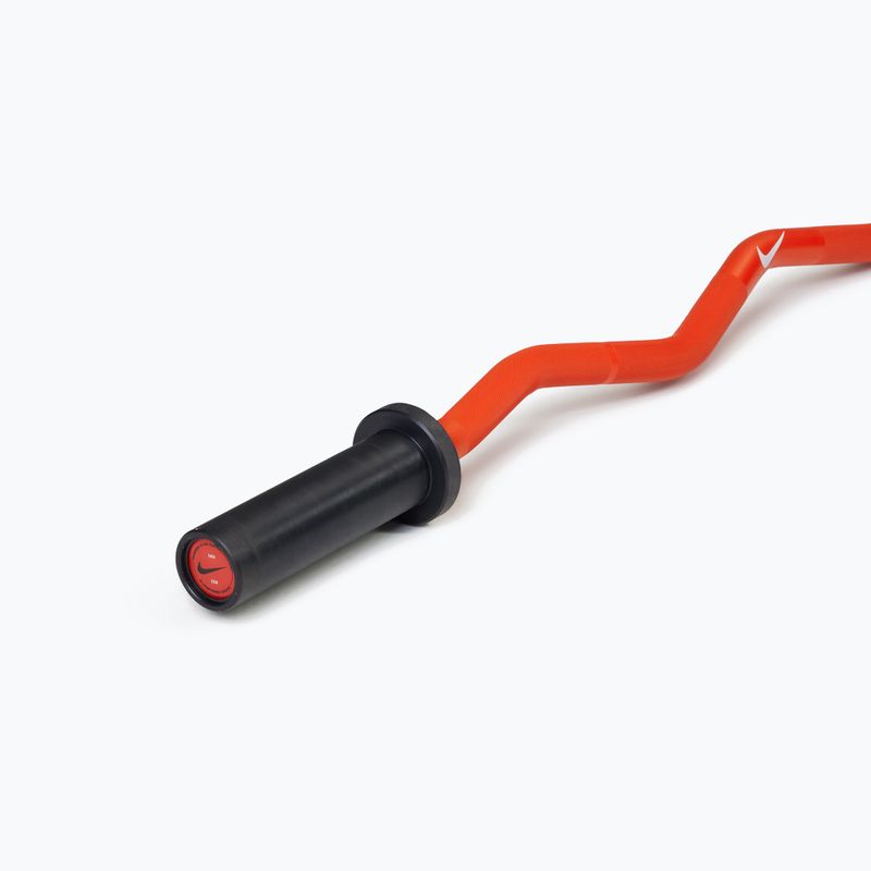 Lomená osaľ Nike Strength Shield Curl Bar orange 2
