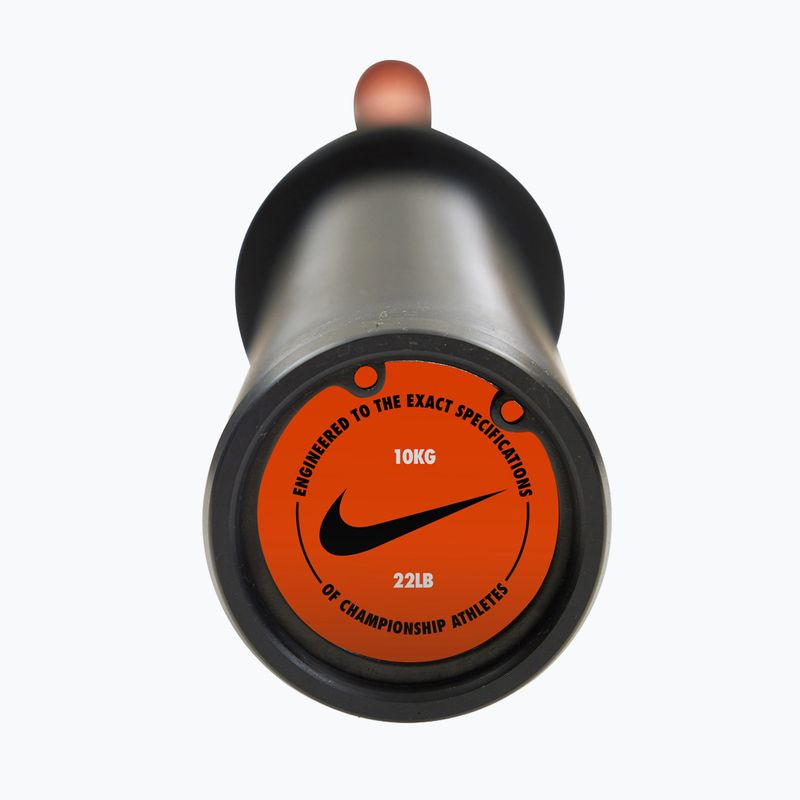 Lomená osaľ Nike Strength Shield Curl Bar orange 4