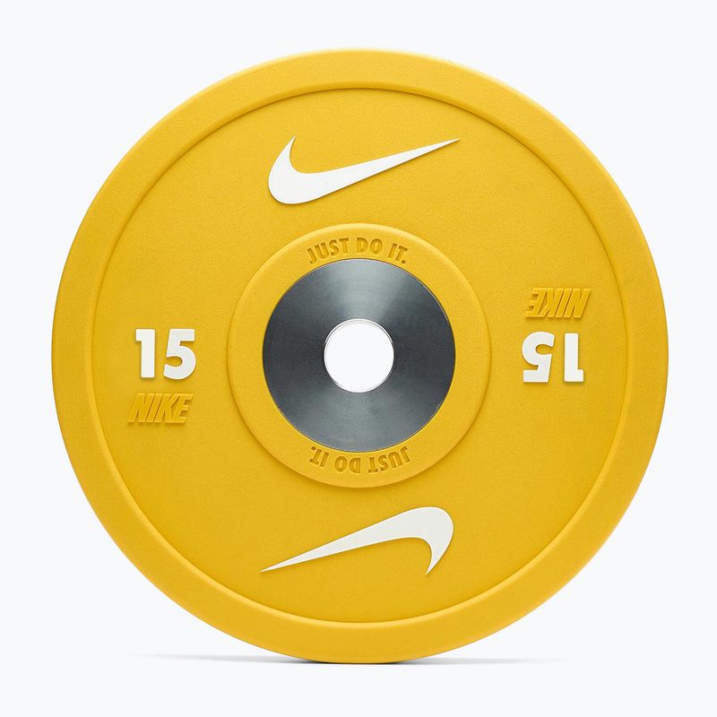 Bumpery Nike Strength Pro Urethane Bumper Plates 15 kg yellow/white