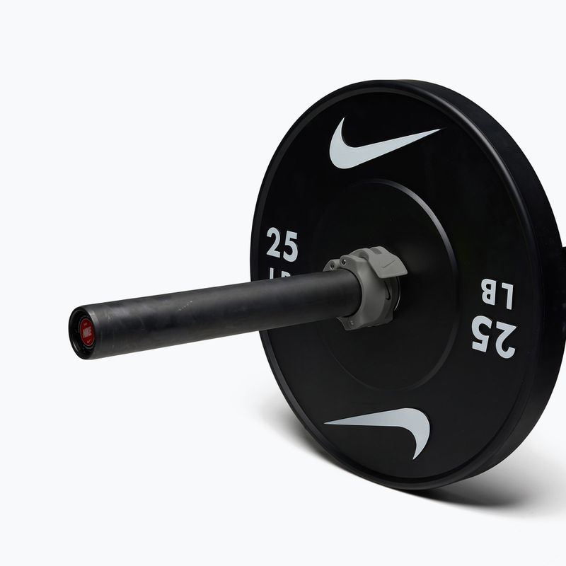 Uzávery na činku Nike Strength Barbell Collars 2ks grey/black 9