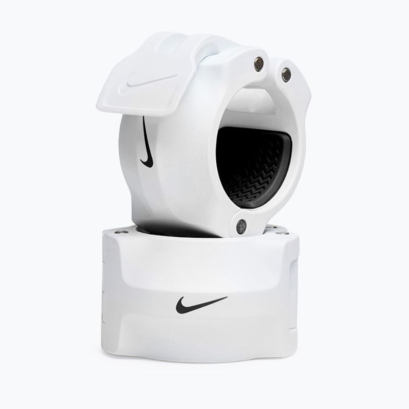 Uzávery na činku Nike Strength Barbell Collars 2ks white/black 5