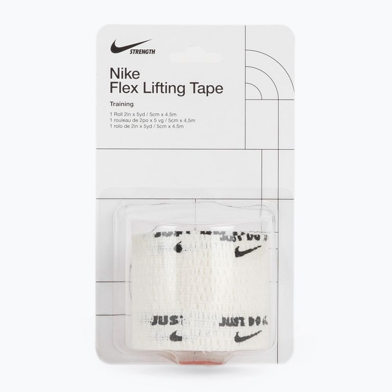 Kohezívny elastický obväz Nike Strenght Flex Lifting Tape white/black
