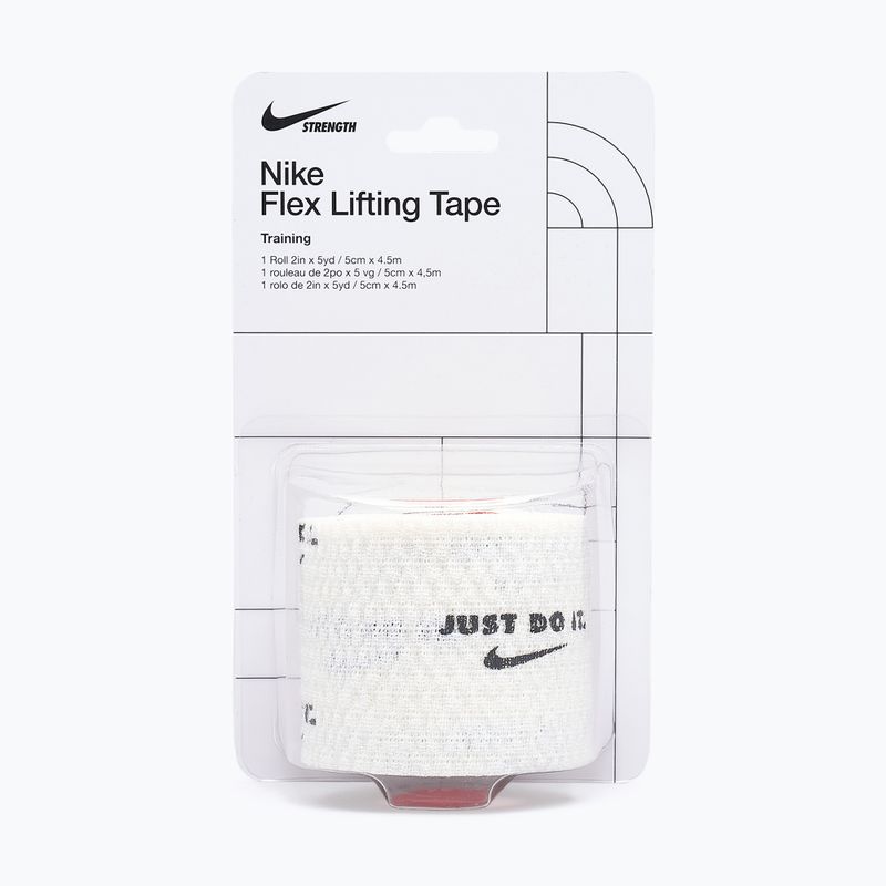 Kohezívny elastický obväz Nike Strenght Flex Lifting Tape white/black 5