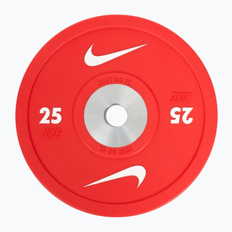 Nárazové zaťaženie Nike Strength Pro Urethane Bumper Plates 25 kg red/white 2