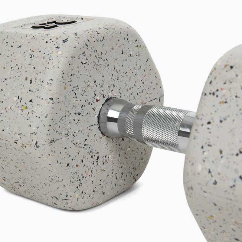 Gumovaná činka Nike Strength Grind Dumbbell 25 kg wolf grey 4