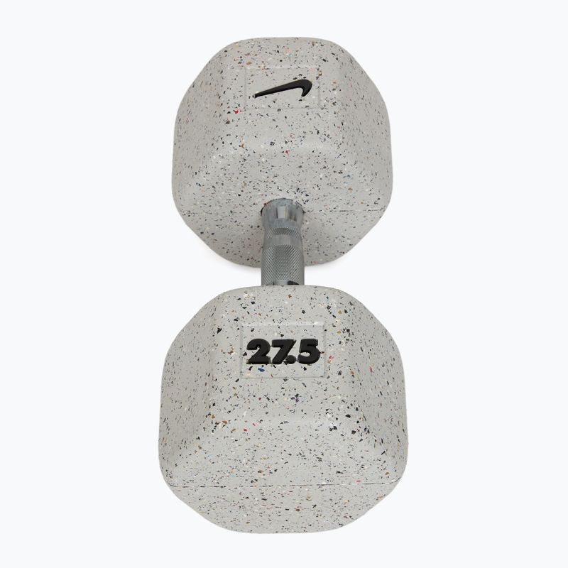 Gumovaná činka Nike Strength Grind Dumbbell 27,5 kg wolf grey 2