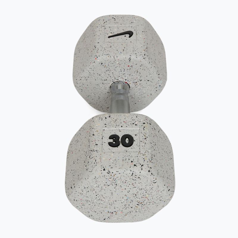 Gumovaná činka Nike Strength Grind Dumbbell 30 kg wolf grey 2