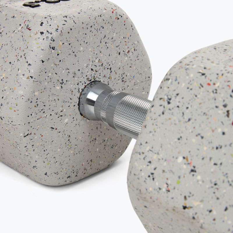 Gumovaná činka Nike Strength Grind Dumbbell 32,5 kg wolf grey 4