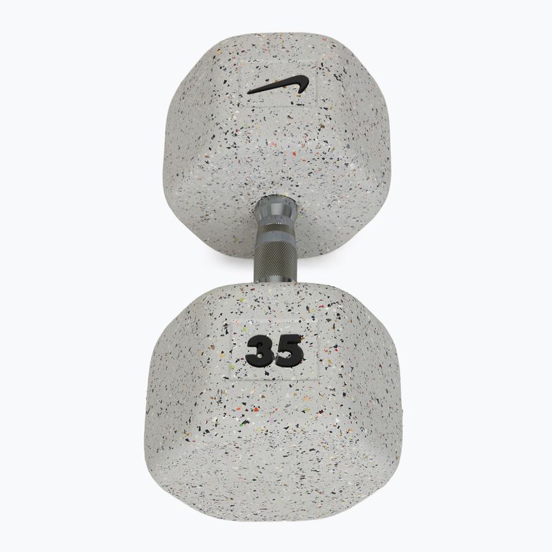 Gumovaná činka Nike Strength Grind Dumbbell 35 kg wolf grey 2