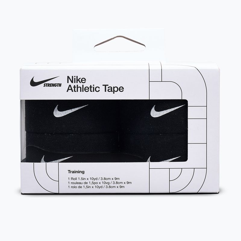 Elastický kohezívny obväz Nike Strenght Athletic Tape 4 ks. čierna/biela
