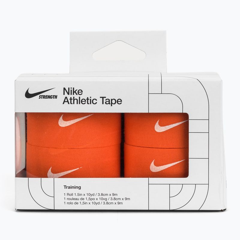 Kohezívny elastický obväz Nike Strenght Athletic Tape orange/white 3