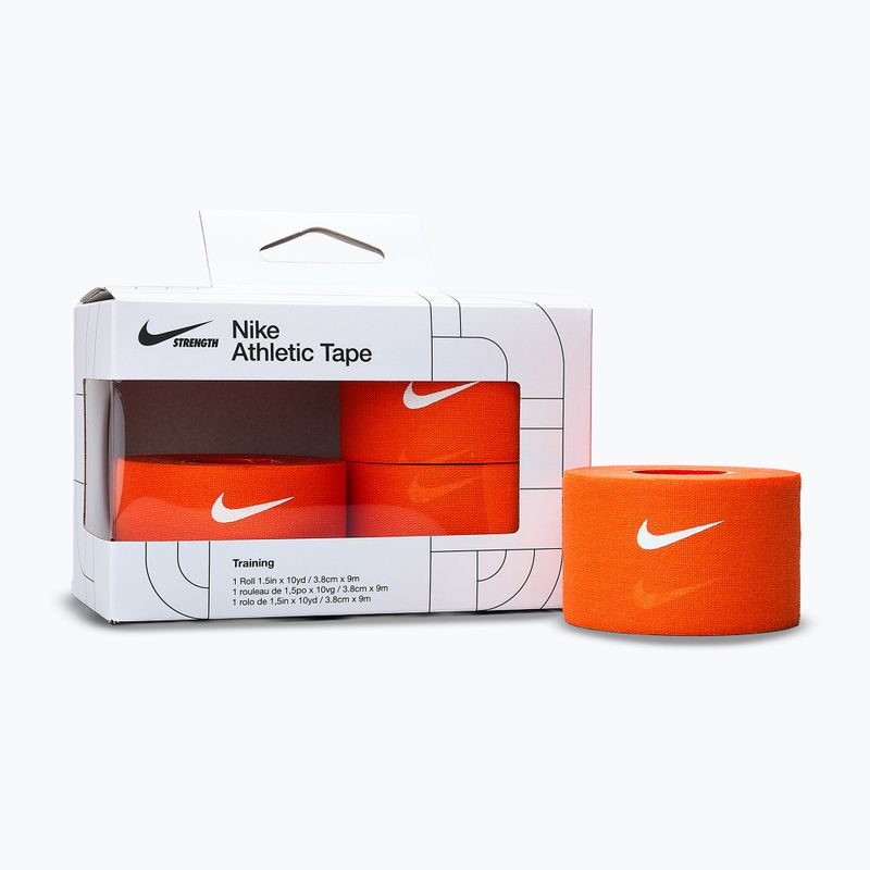 Kohezívny elastický obväz Nike Strenght Athletic Tape orange/white 2