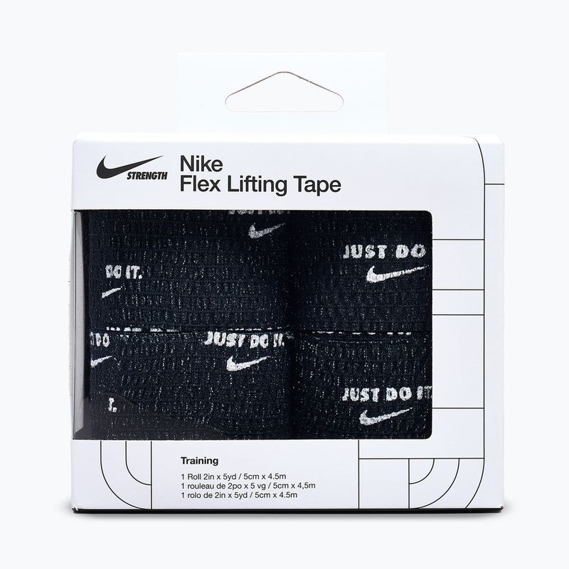 Kohezívny elastický obväz Nike Strenght Flex Lifting Tape black/white 2