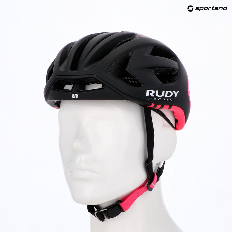 Cyklistická prilba Rudy Project Egos black/pink fluo matte 7