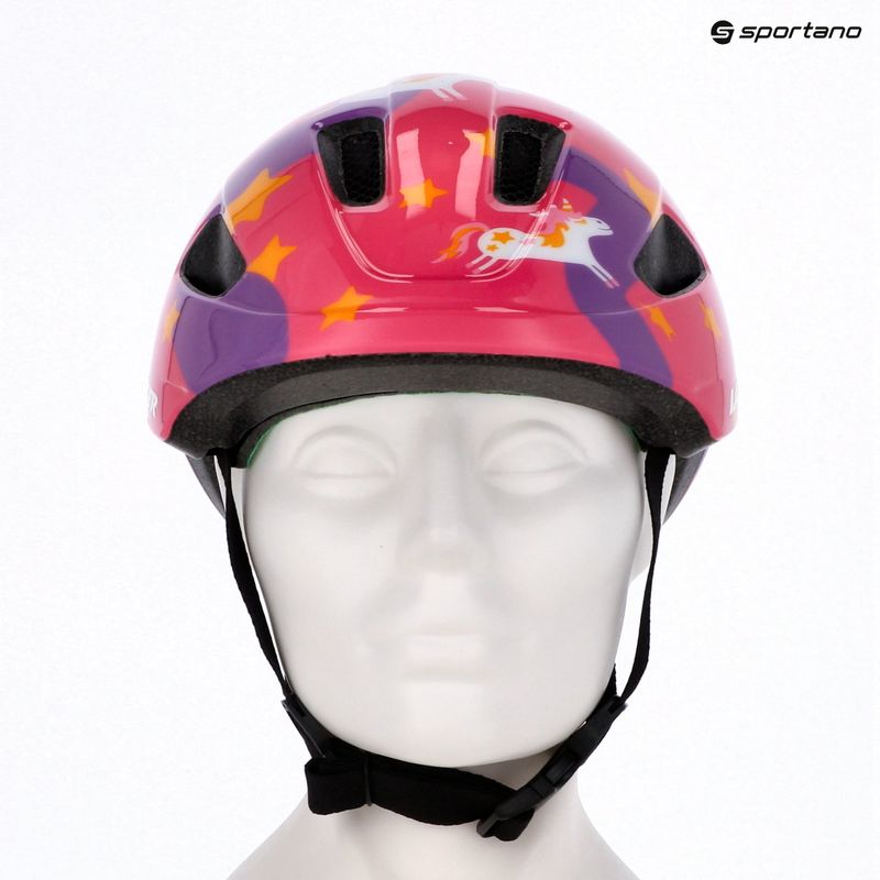 Detská cyklistická prilba Lazer Pnut 2.0 KinetiCore purple pony 8