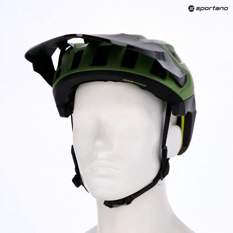 Cyklistická prilba Rudy Project Terraform met.olive/black/acid green matte 10