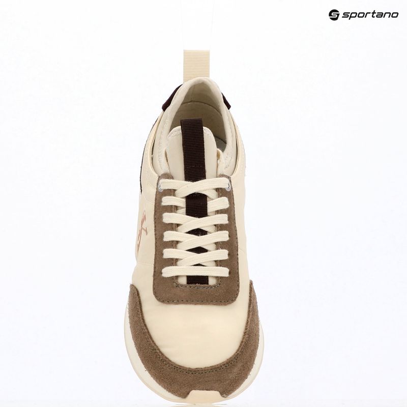 Dámske topánky Calvin Klein YW0YW02060 Retro Runner Sock Laceup Mix Mat turtledove/spanish villa/bordeaux 9