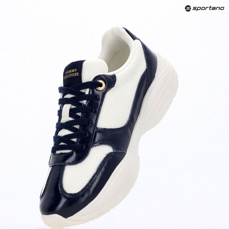 Dámske topánky Tommy Hilfiger ModernRunner Shiny Leather yale navy 9