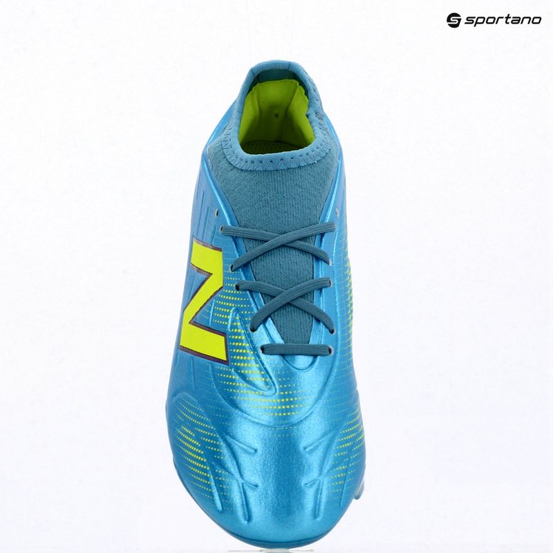 Detské kopačky New Balance Tekela Team V5 FG metallic blue/alkaline green 9