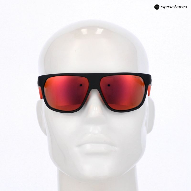 Pánske slnečné okuliare Polaroid PLD 7053/S matte black red/red multilayer polarized 9