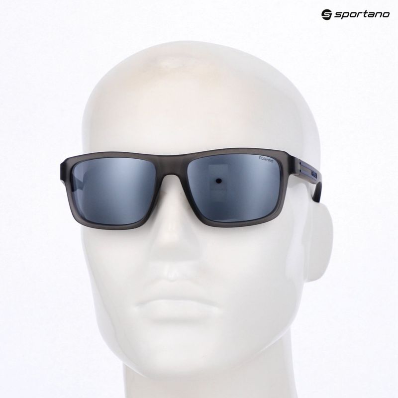 Pánske slnečné okuliare Polaroid PLD 2158/S matte grey/grey silver mirror polarized 7