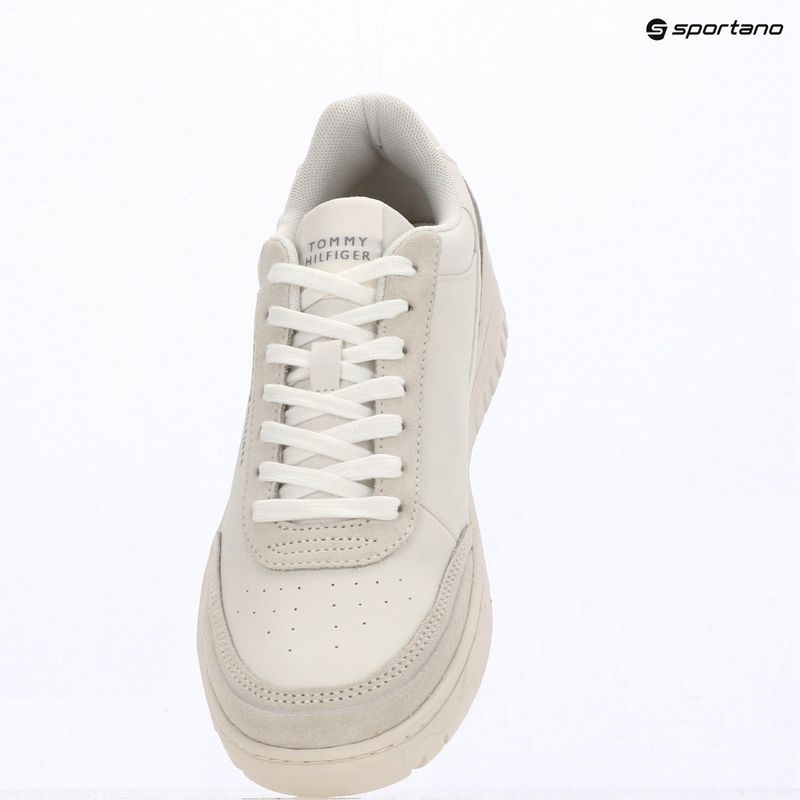Pánske topánky Tommy Hilfiger Basket Core Leather Suede Mix ecru/street green 9