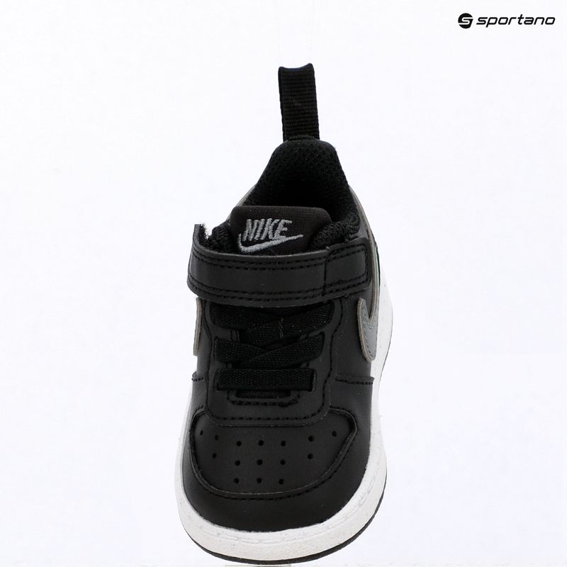Detské topánky Nike Court Borough Low black/smoke grey/white/illusion green 7