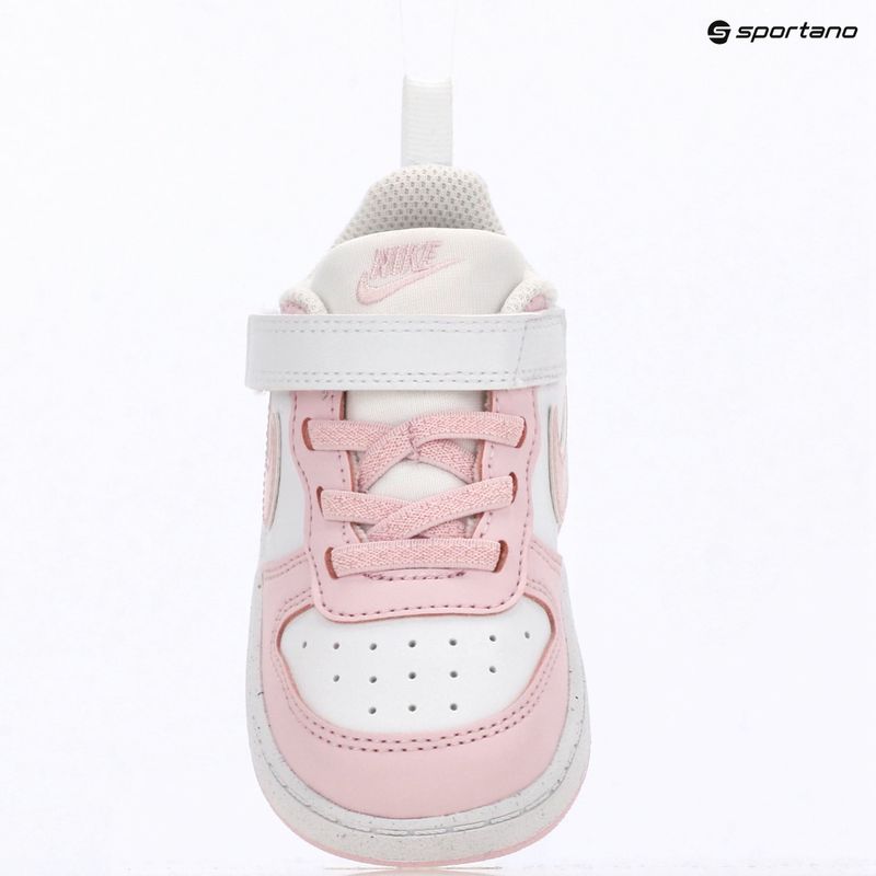 Detské topánky Nike Court Borough Low Recraft white/pink foam 8