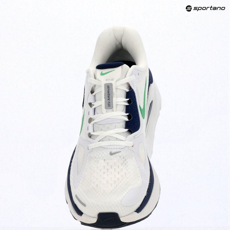 Pánske bežecké topánky Nike Structure Plus white/midnight navy/green spark 10