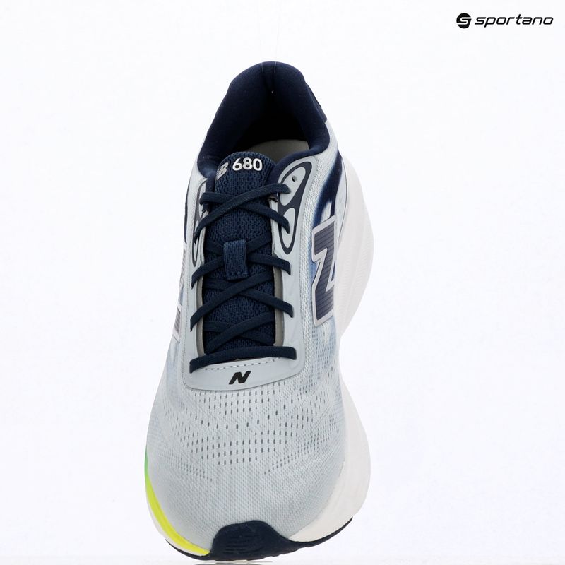 Pánske bežecké topánky New Balance Fresh Foam 680's V9 light zinc blue/altitude/alkaline green 7