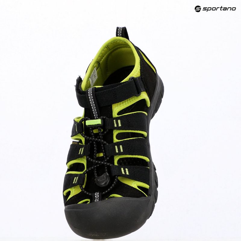 Detské sandále KEEN Newport H2 black/lime green 7