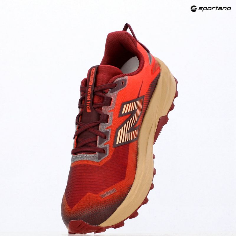 Pánske bežecké topánky New Balance Rebel Trail V1 maple/neo flame 12