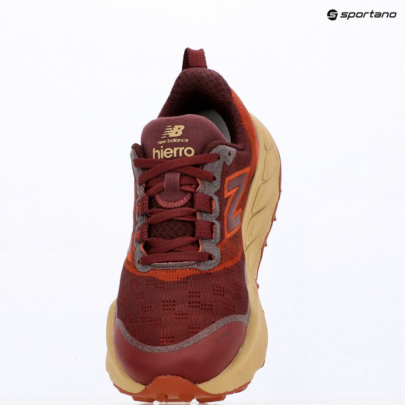 Pánske bežecké topánky New Balance Fresh Foam X Hierro V9 mulled wine/neo flame 14