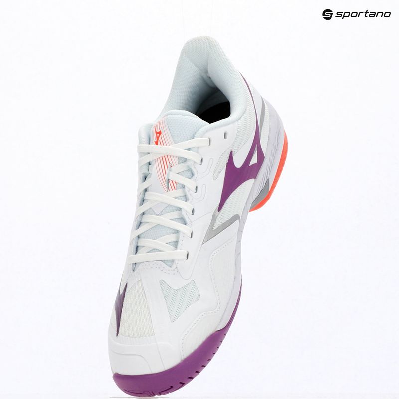Dámske tenisové topánky Mizuno Wave Exceed Court AC white/dahlia/lava orange 9