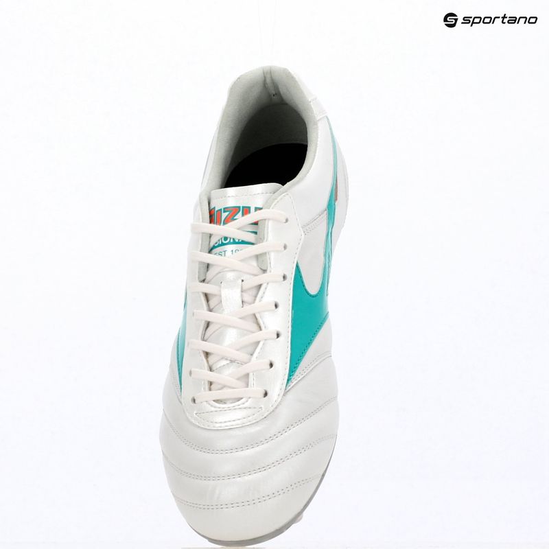 Kopačky  Mizuno Morelia II Elite FG white/arcadia/lava orange 9