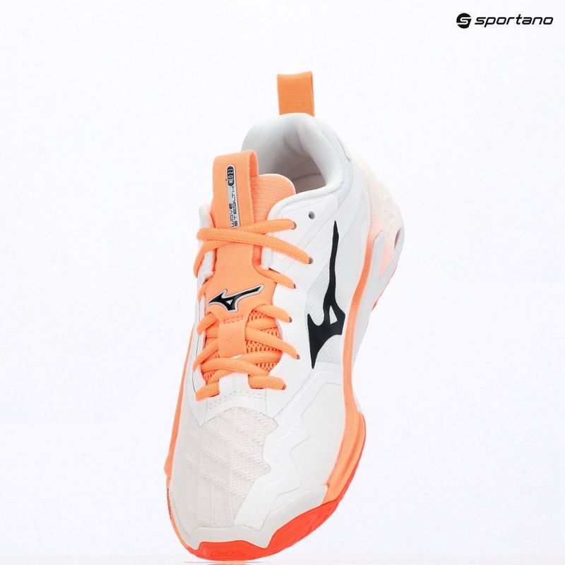 Hádzanárske topánky Mizuno Wave Stealth Neo 2.1 white/black/flamingo coral 14