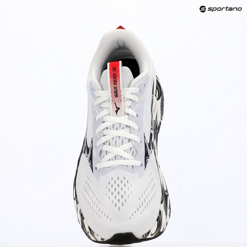 Pánske bežecké topánky Mizuno Wave Rider 30 Disclosure white/black/high risk red 9